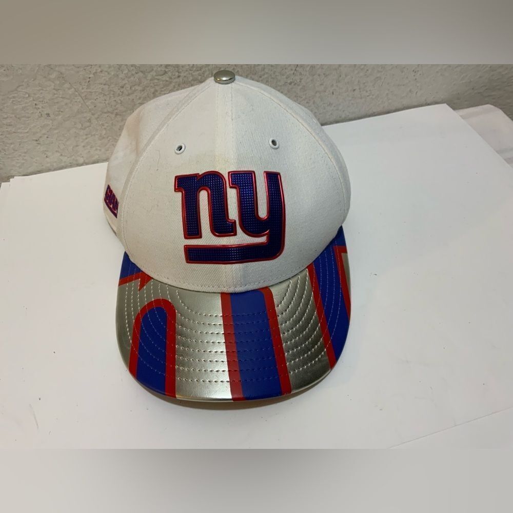 New York Giants NFL New Era 59Fifty Hat Blue Fitted Baseball Cap 7 5/8
